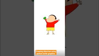 how to draw shinchan using python #shorts #python #bts #viral shinchan code python turtle graphics
