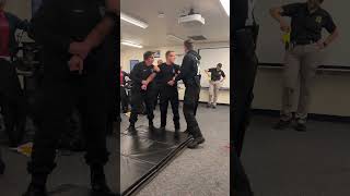 OC spray day. Jefferson College Law Enforcement Academy. 011 Day class. Police Taser Training
