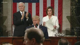 Nancy Pelosi ripped up President Trump's speech after State of the Union: full video
