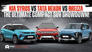 Can Kia Syros REALLY Outshine Tata Nexon and Maruti Suzuki Brezza?