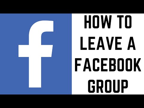 How do you leave a Facebook group?