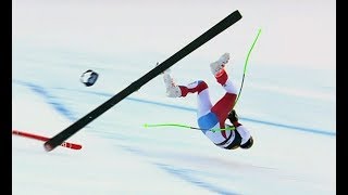 Swiss Marc Gisin Horror Crash In World Cup Downhill In Val Gardena, Italy | 15/12/2018