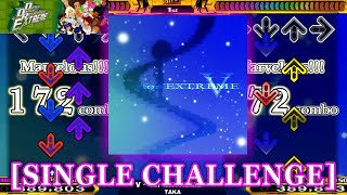 【DDR EXT】 V (for EXTREME) [SINGLE CHALLENGE] 譜面確認＋クラップ