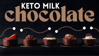 Keto Milk Chocolate #keto, #chocolate, #ketochocolate, #lowcarb, #ketogenic