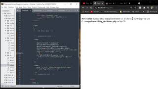 Parse error: syntax error, unexpected 'index' (T_STRING), expecting ',' or ';' in C:\xampp (fixed)