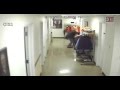 Tim Irr Falls in the Hallway at WSAZ