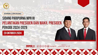 Sidang Paripurna MPR RI Pelantikan Presiden dan Wakil Presiden Periode 2024 - 2029