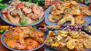 Shrimps Overload!!!  4 ways to cook shrimps 💯👌Easy! Simple Ingredients, recipe is so DELICIOUS❗