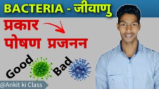 BACTERIA - जीवाणु | type of Bacteria | प्रकार , पोषण , प्रजनन | Good &   Bad  BACTERIA | #bacteria