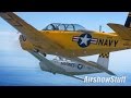 T-34 Mentor Air to Air/Formation Practice Flight - Manitowoc, WI 2016