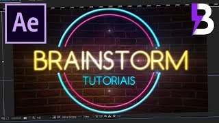 INTRO COM TEXTO NEON ANIMADO no AFTER EFFECTS