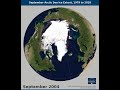 September Arctic Ice Extent 1979 to 2018