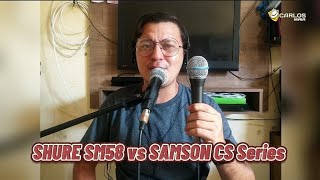 SHURE SM58 vs SAMSON CS Series #COMPARATIVO