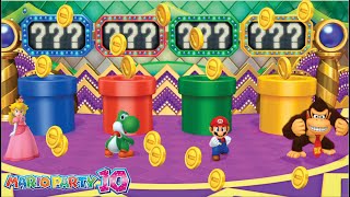 Mario Party 10 Coin Challenge - Peach vs Yoshi vs Mario vs DonkeyKong  (Penguins Gaming)