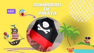 7 IDEAS DE SOMBRERO DE PIRATA PARA NIÑOS  🏴‍☠️