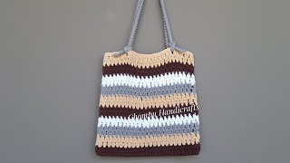 DIY Easy Crochet Tote Bag | Beginner friendly! | Chompu Handicrafts