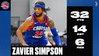 Zavier Simpson Records 32 PTS \u0026 14 AST For Motor City