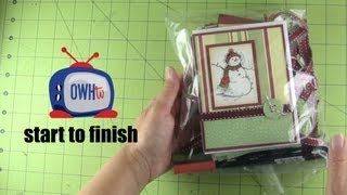 Preparing card kits for cardmaking parties