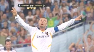 Craig Stanaway asks Phoenix players to foul Beckham so the Wellington crowd sees a free kick