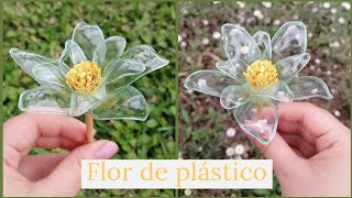 Como hacer una flor reciclando botella de plástico