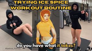 Can YOU Survive Ice Spiceās Viral Gym Routine? | Snatched Waist + Thick Body Workout š„#icespice