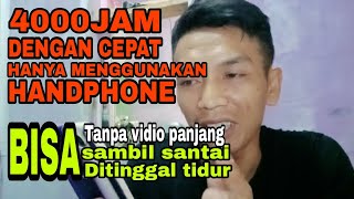 4000JAM TAYANG DENGAN CEPAT‼️BISA DITINGGAL TIDUR