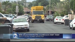Trash pickup routes, schedules will change for 15K homes across Oahu
