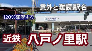 【近鉄奈良線】八戸ノ里駅　120％満喫する　意外と難読駅名