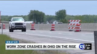 Work zone crashes on the rise in Ohio