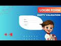 login page html css (javascript) | login form in html and css