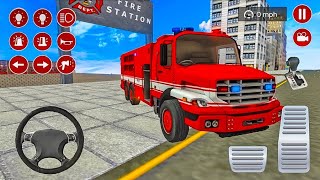 لعبة شاحنة إطفاء الحرائق العاب سيارات العاب اندرويد Real Fire Truck Driving Android gameplay