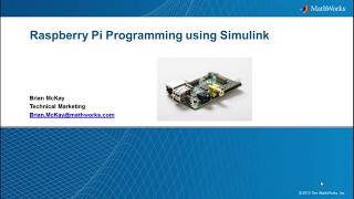 Programming Raspberry Pi with Simulink Video MATLAB & Simulink