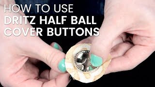 How To Cover Buttons with Fabric