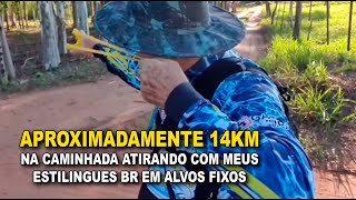 14km a pé ATIRANDO EM ALVOS FIXOS com ESTILINGUE BR - Portal do Estilingue com Ailton Bonassa