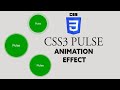 CSS3 Pulse Animation Effect