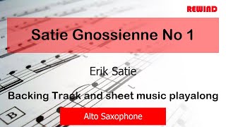 Satie Gnossienne No 1 Alto Sax Backing Track and Sheet Music