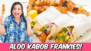 Aloo Seekh Kobab Frankies Picnic or Part Idea Recipe in Urdu Hindi - RKK