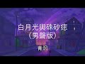 Bai Yue Guang and Cinnabar Moles (Male Voice Version)- Qing Yan   (Lyrics)