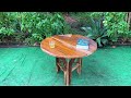 choose the ugliest pieces of wood to create the most beautiful table restore woodworking