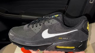 Nike Air Max 90 Reflective Swoosh Black Yellow shoes