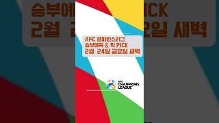 AFC 아시아 챔피언스리그 2월24일 금요일 새벽 승부예측 #AFC챔스 #AFC챔피언스리그 #AFC챔피언스리그승부예측 #AFC분석 #AFC예측