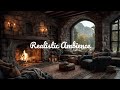 🔥 Cozy Rain & Fireplace in Scottish Castle | No Ads | Sleep, Relax & Study 🌧️🏰