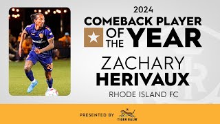 USL Championship Comeback Player of the Year | Zachary Herivaux | Presented by Tiger Balm