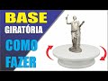 COMO FAZER BASE GIRATORIA CASEIRA | base giratoria para pinturas e artesanato