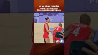 Zehra Güneş ve Melisa Vargas’ın final maçı öncesindeki sohbet anları #shorts