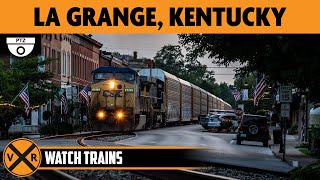 Trains in the Street at La Grange, Kentucky, USA | LIVE Train Camera (PTZ)