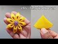 DIY : How to make an adorable fabric flower in just few minutes / How to make cloth flower