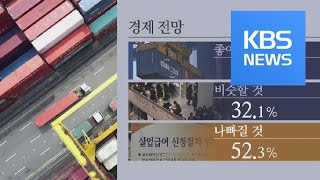 [여론조사] 경제 “나빠질 것” 52.3%…대북정책 “성과 있다” 52.8% / KBS뉴스(News)