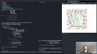 Coding CAD with Clojure - Polygon Union Algorithm work - Clojure dev. VOD 67