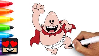 How To Draw Captain Underpants